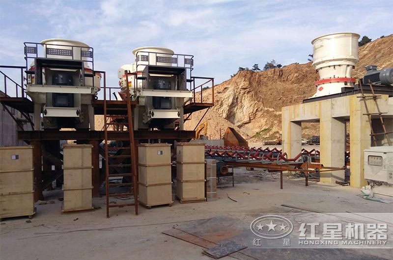 兩臺(tái)VSI制砂機(jī)現(xiàn)場實(shí)拍 兩臺(tái)VSI制砂機(jī)現(xiàn)場實(shí)拍